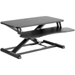Wiltec - support pc assis debout 80x40cm rglable hauteur ergonomique ordinateur portable cran bureau ...