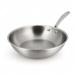Wok en acier inoxydable 24 cm, triply