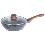 Wok en granit 24cm bois de granit kinghoff kh - 1583