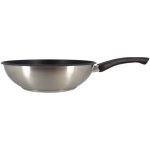 Wok menastyl 6020252 - en acier inoxydable - 28 cm - tous feux dont induction