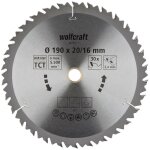 Lame de scie circulaire au carbure wolfcraft 6735000 190 x 16 mm nombre de dents: 30 1 pc(s)