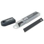 Pack de 5 lames de cutter noires de 18 mm (remplacement) Pack de 5 lames de cutter noires de 18 mm (remplacement)