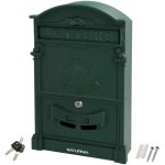 Bo�te aux lettres de jardin en fonte d'aluminium vertepalace palace 255 x 410 x 90 mm.