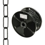 Wolfpack - chane dcorative lisse noire 3, 4x43 mm. rouleau 20 mtres