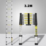 Wolketon echelle t�lescopique 3, 2m echelle multifonctionnelle aluminium echelle simple echelle polyvalente ...