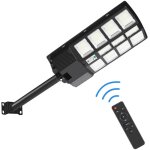 Wolketon lampadaire solaire 400led r�verb�re solaire 400w d�tecteur de mouvement lampe de jardin �tanche ...
