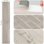 Wolketon sol pvc bois - lames de sol pvc adh�sives - boite de 56 lames vinyle auto - adh�sives - 8 m� ...