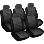 Woltu - 5 housse de si�ge universelle pour voiture avant, noir gris, 7231 - 5
