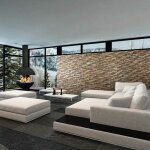 Wooden wall design - parement bois bravo rev�tement mural bois 1m�