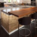 Wooden wall design - parement bois brut rev�tement mural bois 1m�