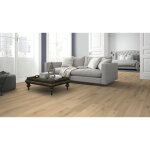 Woodflooring - saint malo - parquet chene contrecolle brosse huile blanchi aspect bois brut rustic 14 ...