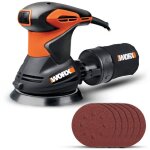 Worx ponceuse rotative 300w 125mm wx 652. 1 syst�me d'aspiration des poussi�res et sac de collecte des ...