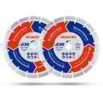 Workpro - lot de 2 disques � tron�onner diamant�s 230 mm, pour carrelage, b�ton, pierre, brique, granit, ...