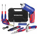 Caisse  outils bleu 18 pices avec tournevis electrique 3, 7 v, trousse  outils avec bote de rangement, ...