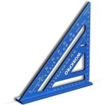 Workpro equerres  chevron 180 mm, traage, equerre de charpentier triangulaire en alliage d'aluminium, ...
