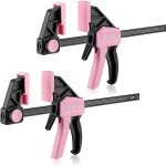 Jeu de serre - joints roses 2 pices en acier et nylon, serre - joints  une main de la largeur de serrage ...