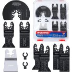 Workpro lames de scie oscillantes, coffret des accessoires d'outil multifonction oscillant, lame de scie ...