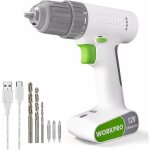 Workpro perceuse visseuse sans fil 12v tout - en - un avec mandrin 10mm(3 / 8 ) et batterie 1500mah, ...