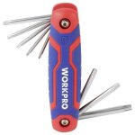Workpro torx jeu de cl�s m�les coud�es t 9, t 10, t 15, t 20, t 25, t 27, t 30, t 40 y231753