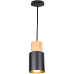 Wottes - e27 lustre suspension industrielle cuisine restaurant lampe suspension fer forg� macaron (noir) ...