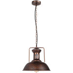 Wottes - lustre suspension cr�atif nostalgique fer forg� �33cm e27 r�glable lumi�re d�corative caf� restaurant ...