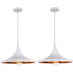 Wottes - lustre suspension industriel rtro e27 lampe plafonnier abat - jour fer suspension luminaire ...