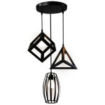 Lustre suspension industriel vintage e27 lampe suspension métal 3 lumières décoration intérieure pour ... Lustre suspension industriel vintage e27 lampe suspension métal 3 lumières décoration intérieure pour ...