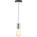 Lustre suspension industrielle r�tro abat - jour m�tal plafonnier edison e27 luminaire de plafond pour ...