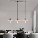 Wottes - lustre suspension vintage industriel e27 luminaire plafonnier int�rieur 3 luminaires abat - ...