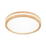 Plafonnier led rond lampe de plafond 30w luminaire plafonnier style naturel design �30cm lumi�re chaud ...