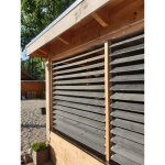 Wovar - lames orientables flex fence inox jardin 95 cm - 2 pi�ces