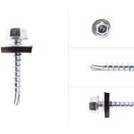 Wovar - vis pour t�le imitation tuile acier inoxydable 4. 8 x 28 mm -