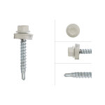 Wovar - vis pour t�le imitation tuile blanc galvanis� 4. 8 x 35 mm - bo�te