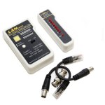 Wp testeur de r�seau rj11 / rj12 / rj45 / bnc - couleur blanc et noir