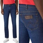 Wrangler texas rinse & shine denim bleu marine fin w34 l30