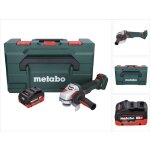 Metabo wvb 18 ltx bl 15 - 125 quick meuleuse d'angle sans fil 18 v 125 mm brushless + 1x batterie 8, ...