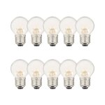 Xanlite - lot de 10 ampoules  filament led p45, culot e27, 6, 5w cons. (60w eq. ), blanc chaud - rpack10rfe80 ...