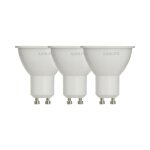 Xanlite - lot de 3 ampoules led spot, culot gu10, 345 lumens, conso. 4, 5w q. 50w, blanc chaud - pack21rcx345 ...