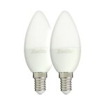 Xanlite - ampoule led flamme, culot e14, 5w cons. (40w eq. ), lumire blanc chaud - pack2ev470f