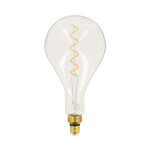 Xanlite - ampoule led giant poire / vintage, culot e27, 4w cons. (30w eq. ), 323 lumens, lumire blanc ...