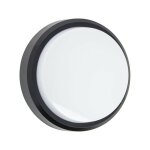 Hublot led rond noir, 1500 lumens, cct, blanc chaud, blanc neutre, blanc froid - hub850rnipcct - xanlite ...