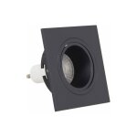 Xanlite - spot gu10 50w 2700k carr� orientable noir ip20 - sp50can