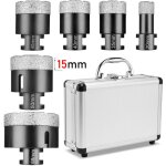 Xiiw m14 set de scies cloches diamant�es 20 / 35 / 40 / 45 / 50 / 68 mm meuleuse d'angle foret diamant� ...