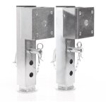 Xpotool - 2x béquilles de support pivotantes ? longueur 350 mm, levée 200 mm ? capacité max. 1300 kg ... Xpotool - 2x béquilles de support pivotantes ? longueur 350 mm, levée 200 mm ? capacité max. 1300 kg ...
