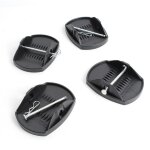 Xpotool lot de 4 plaques d?appui ? 180 x 145 x 50 mm ? capacit� max. 4 t ? avec broche en m�tal ? patin ...