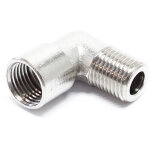 Adaptateur a�rographe 90� ? avec sorties m�le / femelle 12, 91mm (1 / 4') ? pour compresseurs as189 / ...