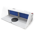 Wiltec - cabine d'aspiration double pour a�rographie airbrush 12 v ? 52 db ? 8 m� / mn ? filtre extraction ...