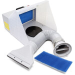 Wiltec - cabine aspiration a�rographie airbrush 230 v ? 47 db ? 4 m� / mn ? extraction vapeur brouillard ...