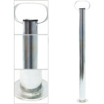 Wiltec - b�quille de remorque ? 700 mm x � 48 mm ? en acier galvanis� ? avec poign�e ? stabilisation ...