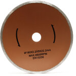 Wiltec ? disque diamant � 180mm pour coupe - carrelage �lectrique ? �paisseur 2, 2mm ? al�sage 22, 2mm ...